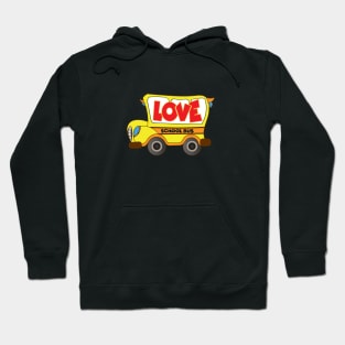 Love School Bus Driver Hoodie